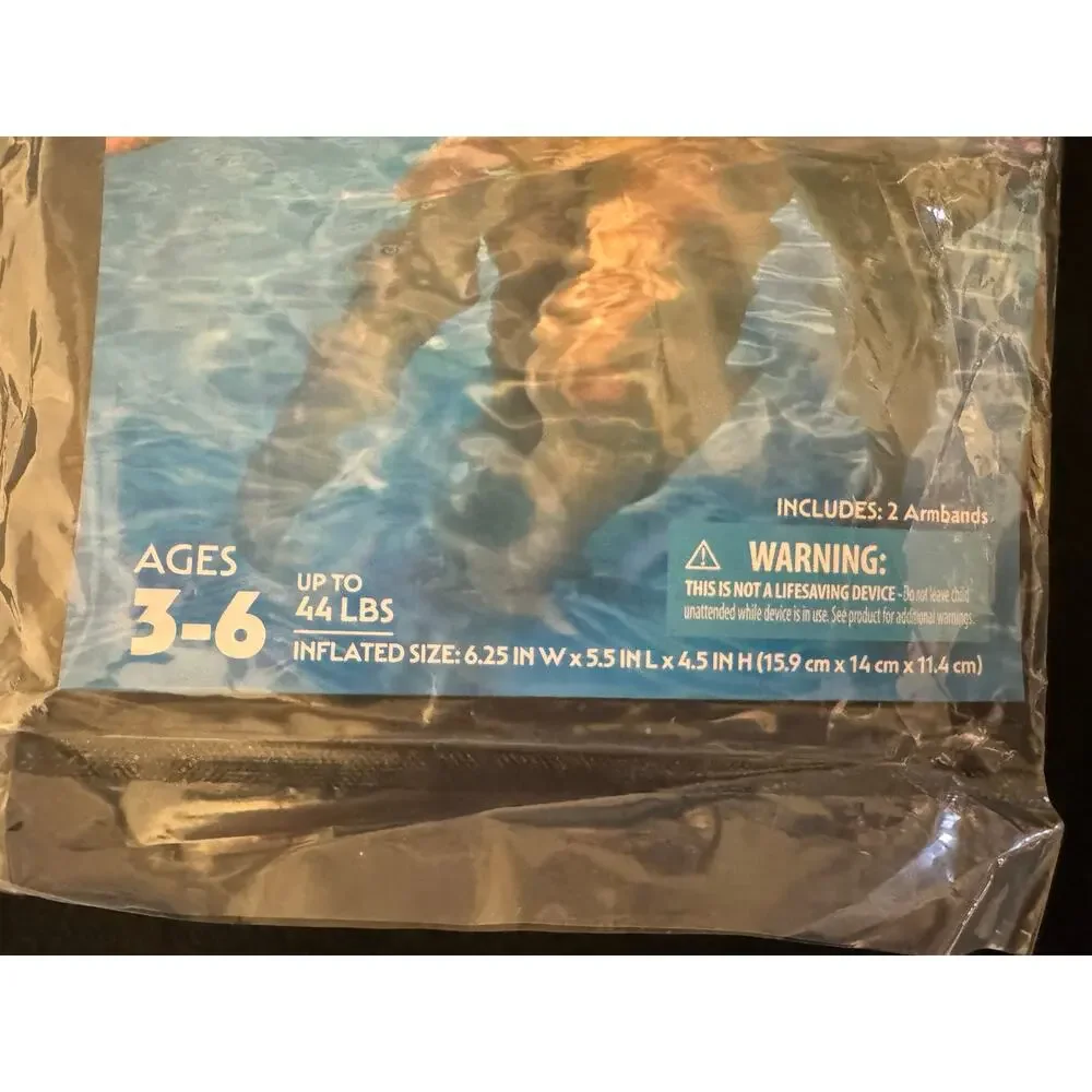 Bluescape Kids Inflatable Swim Armbands Mermaid, 2-Piece New in Bag